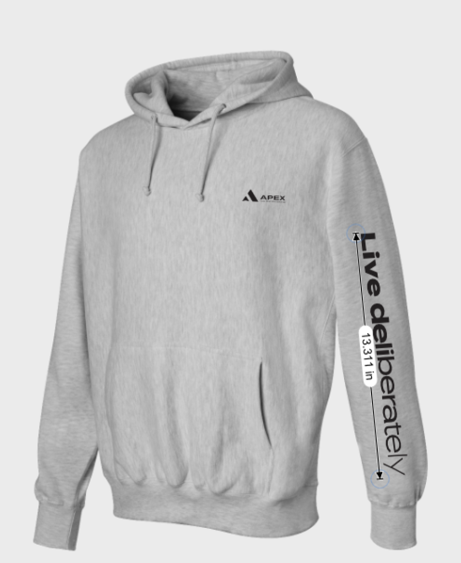 LIMITED Gray Live Deliberately Hoodie